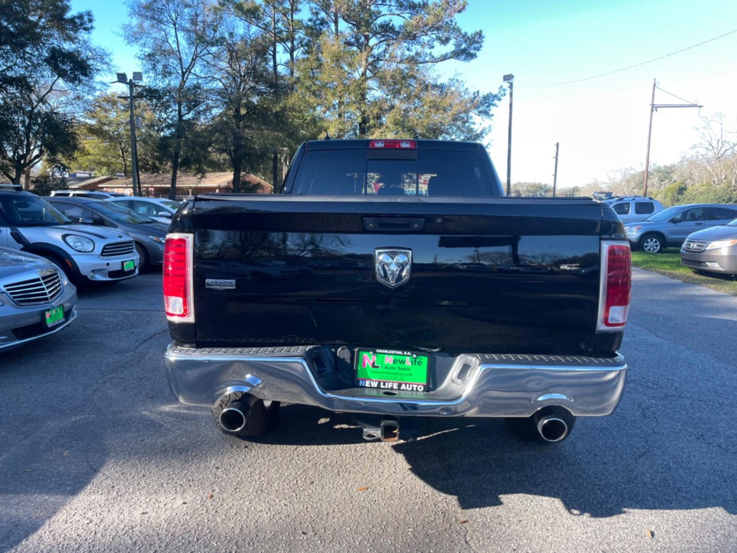 2014 BLACK RAM 1500 LARAMIE (1C6RR6VTXES) with an 5.7L engine, Automatic transmission, located at 5103 Dorchester Rd., Charleston, SC, 29418-5607, (843) 767-1122, 36.245171, -115.228050 - Photo#5